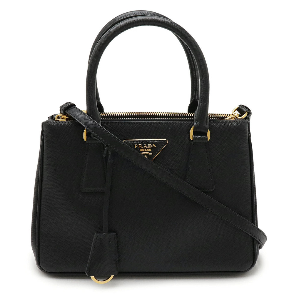 Prada Galleria 2way Crossbody Saffiano Leather NERO Black